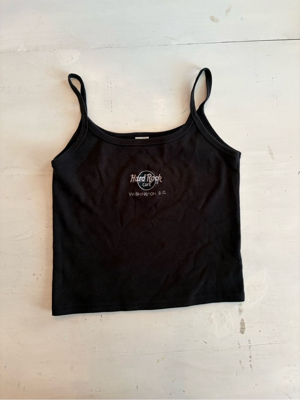 Hard Rock Cafe Black Logo Spaghetti Strap Camisole
